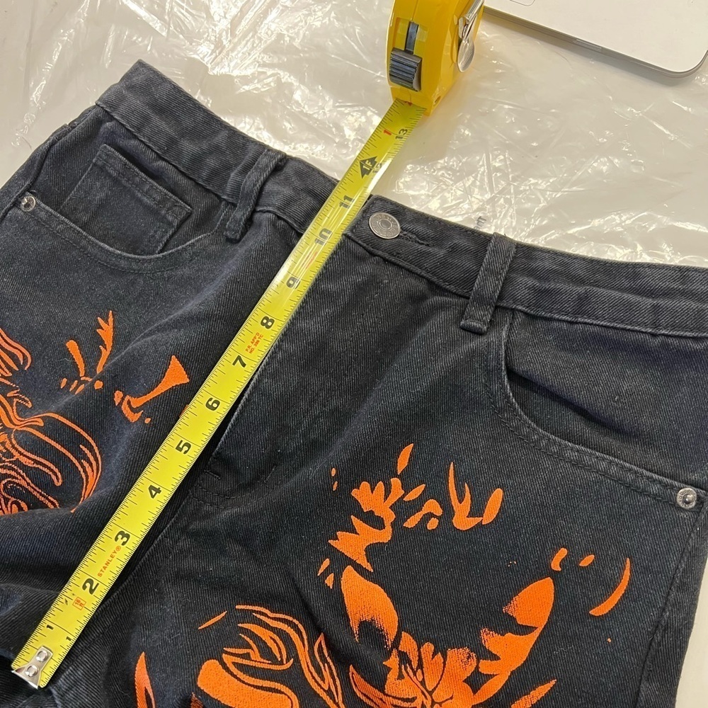 Shein High Waisted Chinese Dragon Jeans - Picture 9 of 10